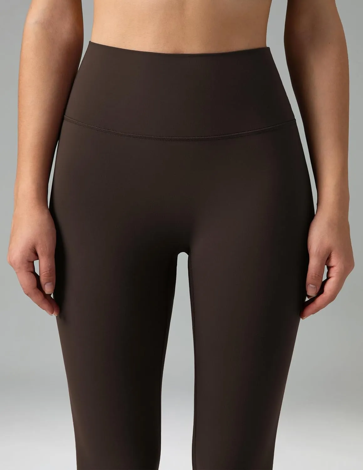 Colorfulkoala Dreamlux No Front Seam Leggings for Women High Waisted Capris 21" Inseam Yoga Pants