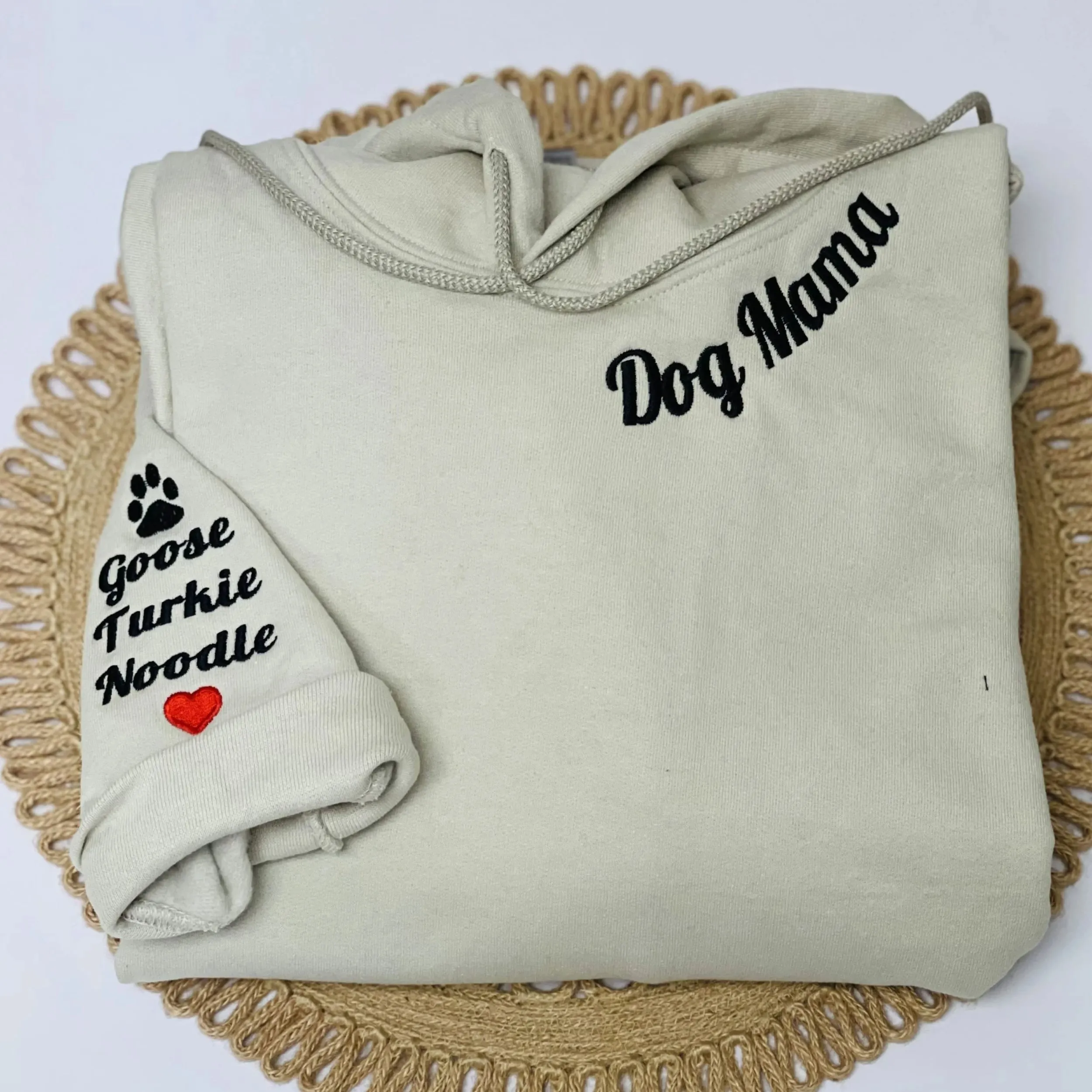 Custom Embroidered Grammie Sweatshirt with Names on Sleeve, Personalized Gift for Grammie