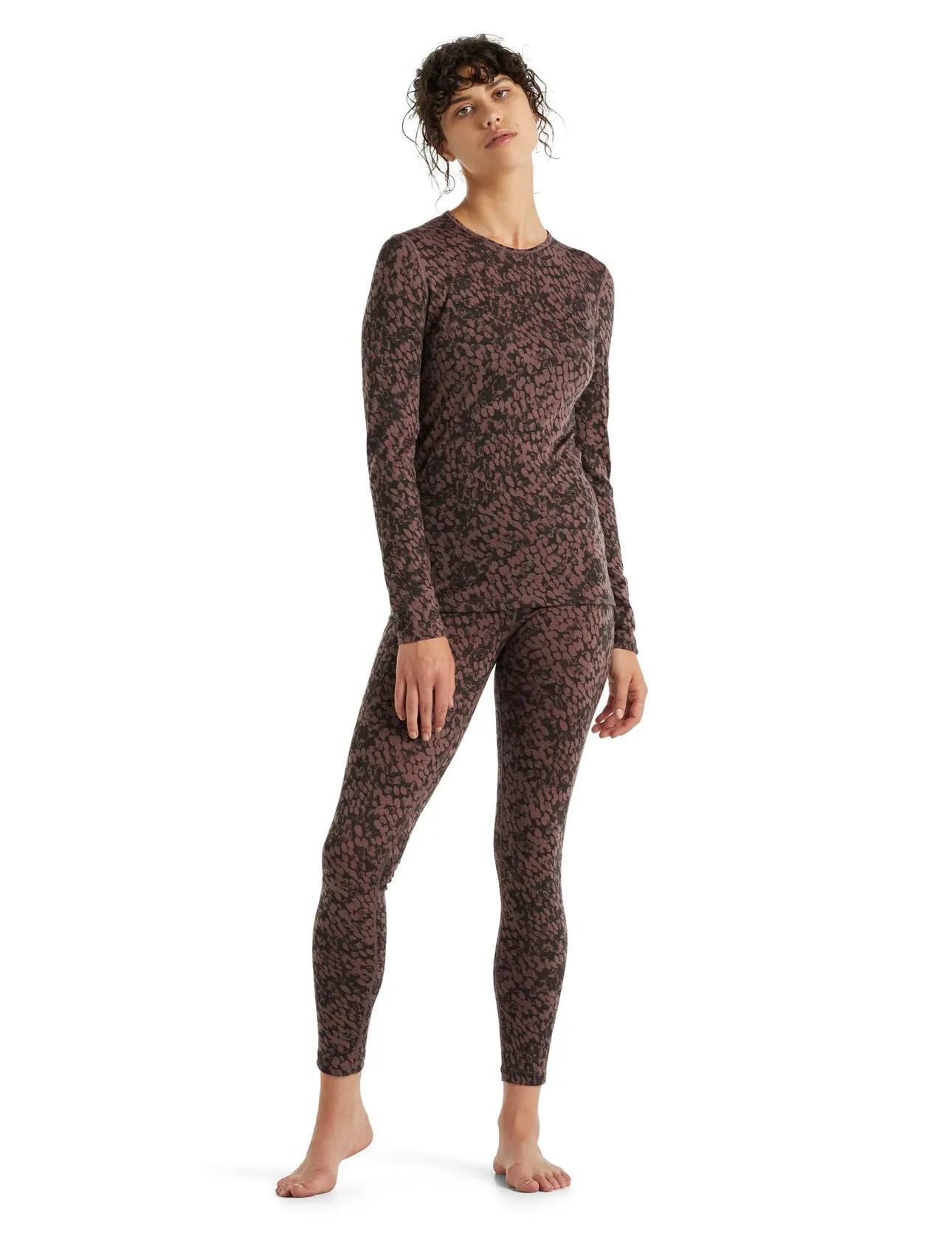 Icebreaker Women's Merino 200 Oasis Thermal Leggings Forest Shadows