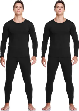 JZCreater Thermal Underwear for Men, Mens Long Johns Thermal Underwear Set, Fleece Lined Base Layer for Cold Weather