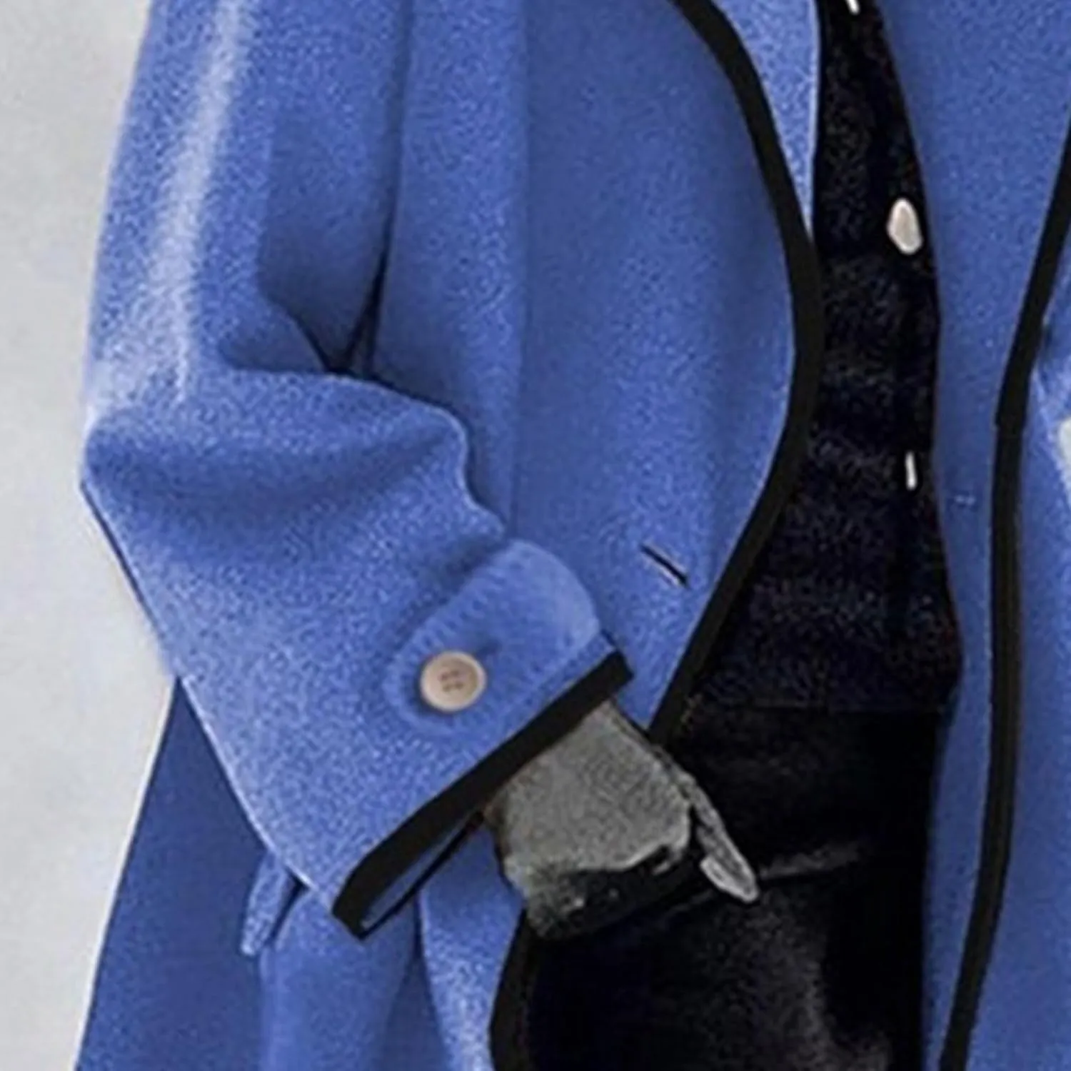 Maiyifu-GJ Womens Wool Blend Coat Single Breasted Trench Jackets with Hood Winter Casual Shawl Collar Overcoat Outerwear