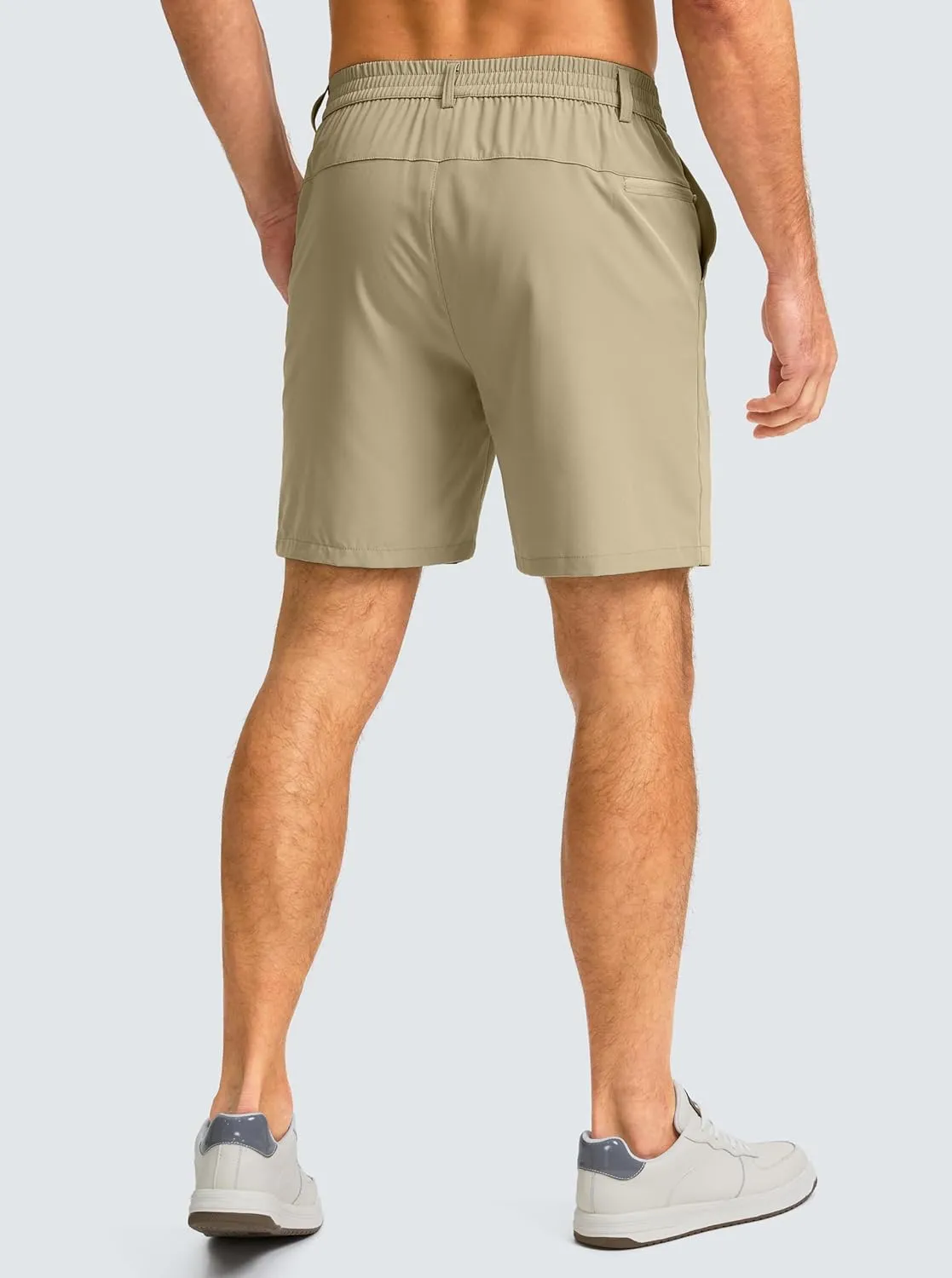 Men's Casual Shorts 7" Lightweight Golf Shorts for Men Stretch with 3 Pockets Quick Dry Breathable Work Shorts