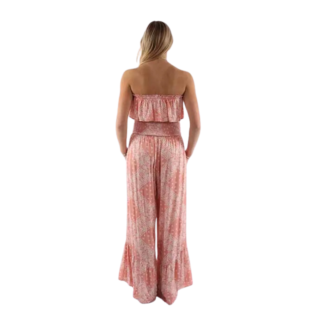 Scully Leather Women's Bandana Dusty Pink Jumpsuit